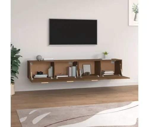 Sienas Skapīši, 2 Gab., Ozola, 100X36,5X35Cm, Inženierijas Koks Vidaxl