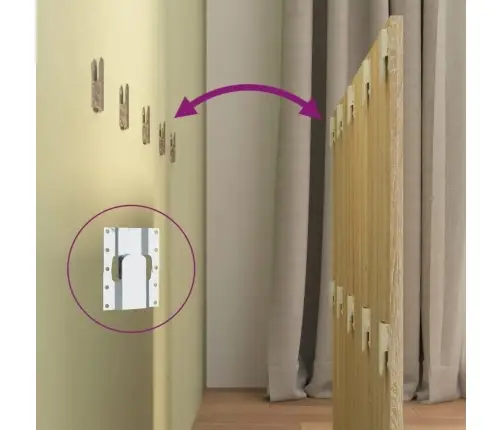 Gultas Galvgalis Ar Skapīšiem, Ozola Krāsā, Inženierijas Koks Vidaxl