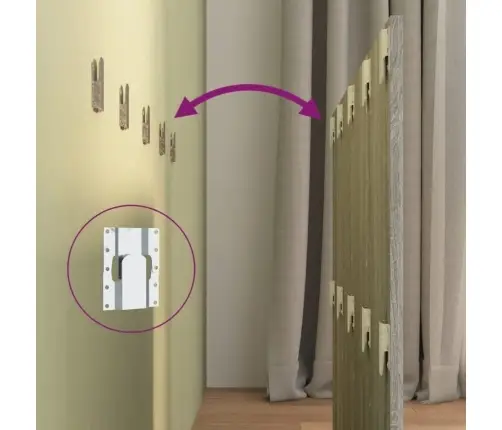 Gultas Galvgalis Ar Skapīšiem,Pelēcīga Ozola, Inženierijas Koks Vidaxl