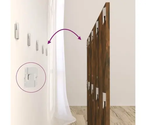 Gultas Galvgalis Ar Skapīšiem,Ozolkoka Krāsa, Inženierijas Koks Vidaxl