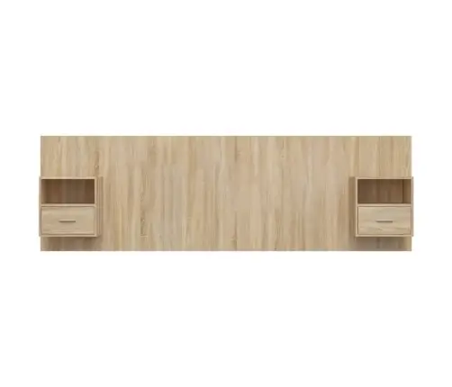 Gultas Galvgalis Ar Skapīšiem, Ozola Krāsā, Inženierijas Koks Vidaxl Gultas Galvgalis Ar Skapīšiem, Ozola Krāsā, Inženierijas Koks Vidaxl