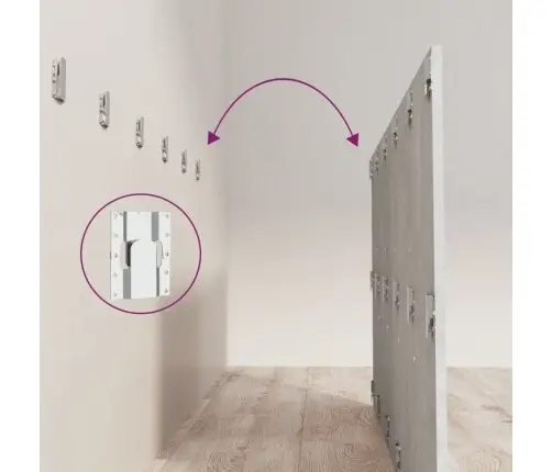 Gultas Galvgalis Ar Skapīšiem, Betona Pelēks, Inženierijas Koks Vidaxl