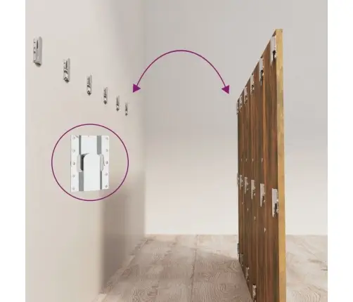 Gultas Galvgalis Ar Skapīšiem,Ozolkoka Krāsa, Inženierijas Koks Vidaxl