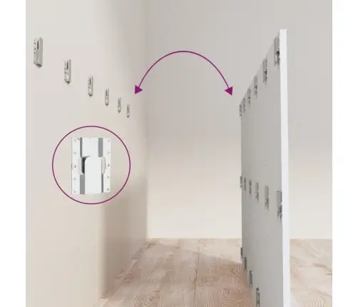 Gultas Galvgalis Ar Skapīšiem, Balts, Inženierijas Koks Vidaxl