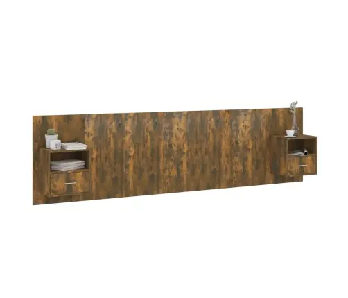 Voodipeats Kappidega, Suitsutatud Tamm, Tehispuit