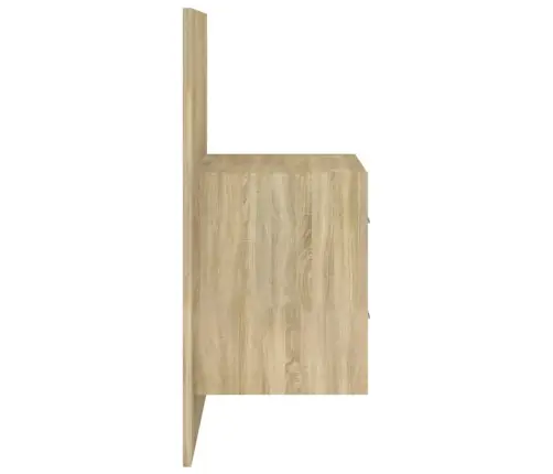 Gultas Galvgalis Ar Skapīšiem, Ozola Krāsā, Inženierijas Koks Vidaxl