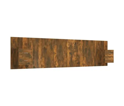 Lovos Galvūgalis Su Spintelėmis, Dūminio Ąžuolo, Mediena