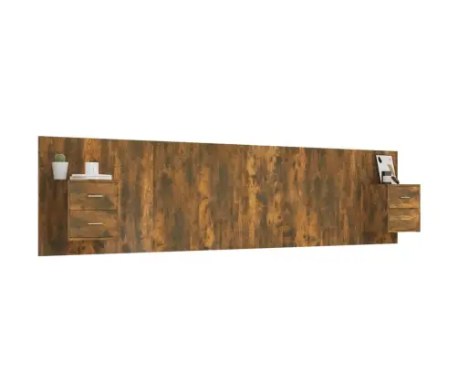 Lovos Galvūgalis Su Spintelėmis, Dūminio Ąžuolo, Mediena