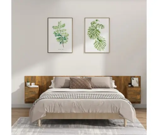 Lovos Galvūgalis Su Spintelėmis, Dūminio Ąžuolo, Mediena