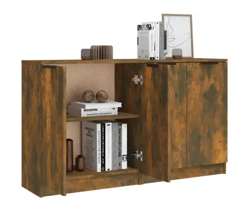 Kumodes, 2 Gab., Ozolkoka Krāsa, 60X30X70 Cm, Inženierijas Koks Vidaxl