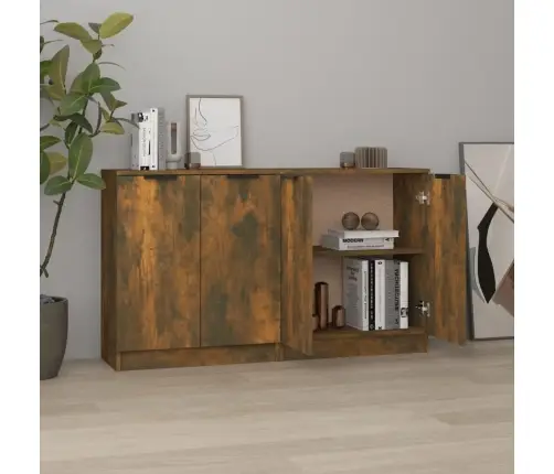 Kumodes, 2 Gab., Ozolkoka Krāsa, 60X30X70 Cm, Inženierijas Koks Vidaxl