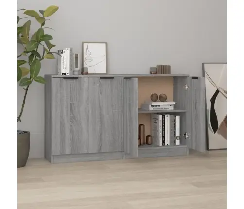 Kumodes, 2 Gab., Pelēka Ozola, 60X30X70 Cm, Inženierijas Koks Vidaxl