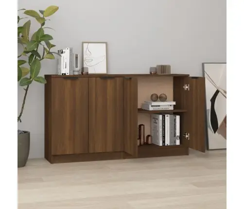 Kumodes, 2 Gab., Brūna Ozola, 60X30X70 Cm, Inženierijas Koks Vidaxl