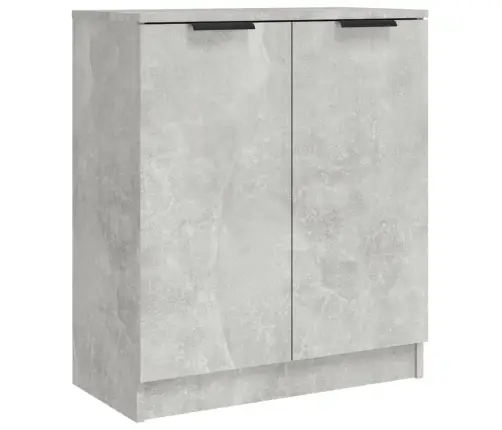 Kumodes, 3 Gab., Betona Pelēkas, Inženierijas Koks Vidaxl