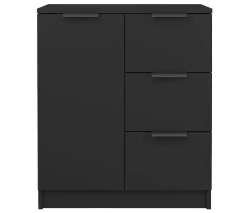 Kumodes, 2 Gab., Melnas, 60X30X70 Cm, Inženierijas Koks Vidaxl