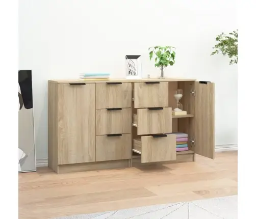 Kumodes, 2 Gab., Ozolkoka Krāsa, 60X30X70 Cm, Inženierijas Koks Vidaxl