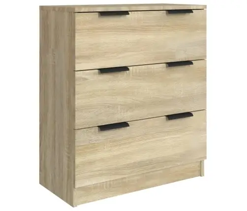 Kumodes, 3 Gab., Ozolkoka Krāsa, Inženierijas Koks Vidaxl