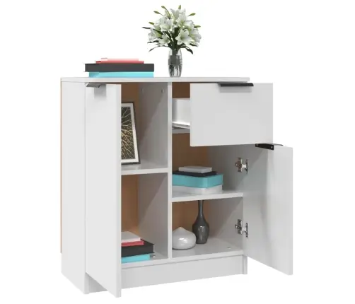 Kumodes, 2 Gab., Baltas, 60X30X70 Cm, Inženierijas Koks Vidaxl