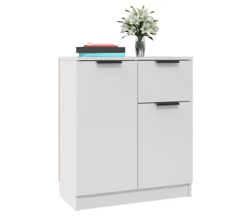 Kumodes, 2 Gab., Baltas, 60X30X70 Cm, Inženierijas Koks Vidaxl