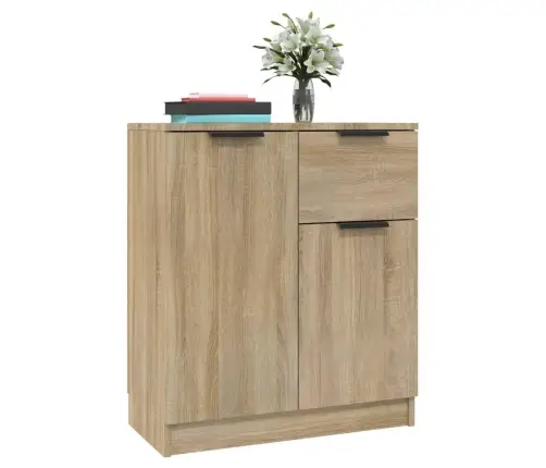 Šoninės Spintelės, 2Vnt., Ąžuolo, 60X30X70cm Apdirbta Mediena