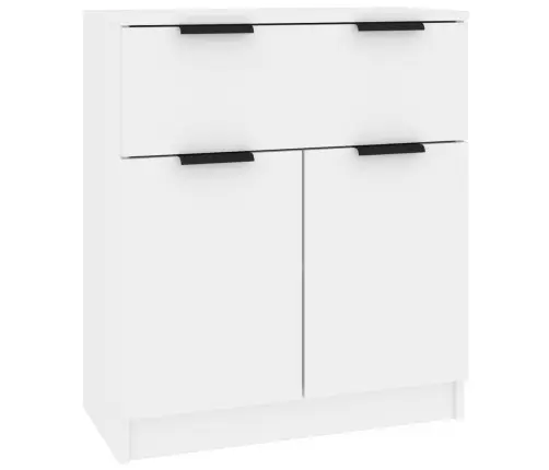 Šoninės Spintelės, 3Vnt., Baltos Spalvos, Apdirbta Mediena