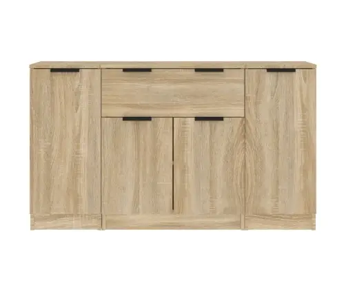 Kumodes, 3 Gab., Ozolkoka Krāsa, Inženierijas Koks Vidaxl