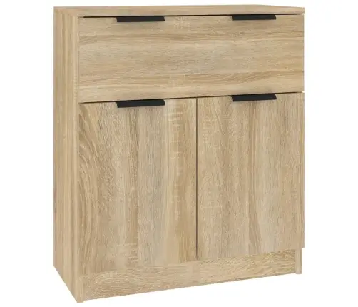 Kumodes, 3 Gab., Ozolkoka Krāsa, Inženierijas Koks Vidaxl