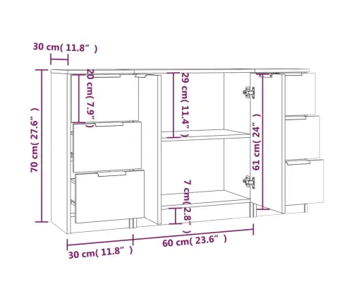 Puhvetkapid 3 Tk, Must, Tehispuit