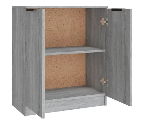 Kumodes, 3 Gab., Pelēka Ozolkoka Krāsa, Inženierijas Koks Vidaxl