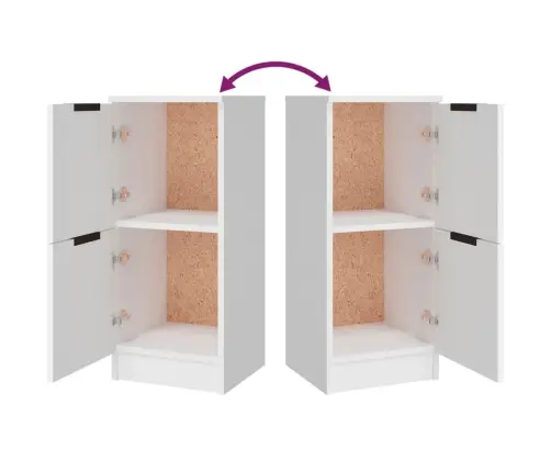 Kumodes, 3 Gab., Baltas, Inženierijas Koks Vidaxl