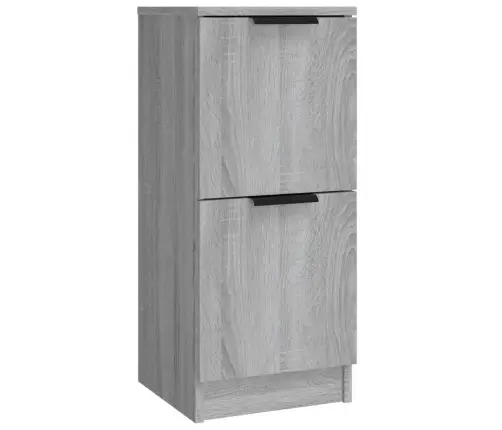 Kumodes, 3 Gab., Pelēka Ozolkoka Krāsa, Inženierijas Koks Vidaxl