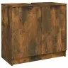3-Osaline Vannitoakappide Komplekt, Suitsutatud Tamm, Tehispuit