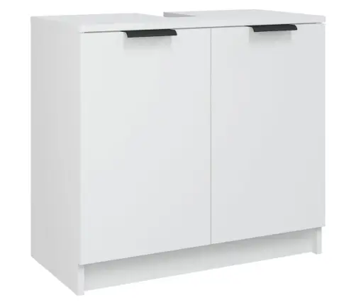 3-Daļīgs Vannasistabas Skapīšu Komplekts, Balts Vidaxl