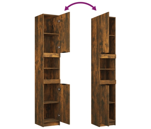 3-Osaline Vannitoakappide Komplekt, Suitsutatud Tamm, Tehispuit