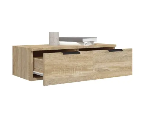 Seinakapid, 2 Tk, Sonoma Tamm, 68 X 30 X 20 cm Tehispuit