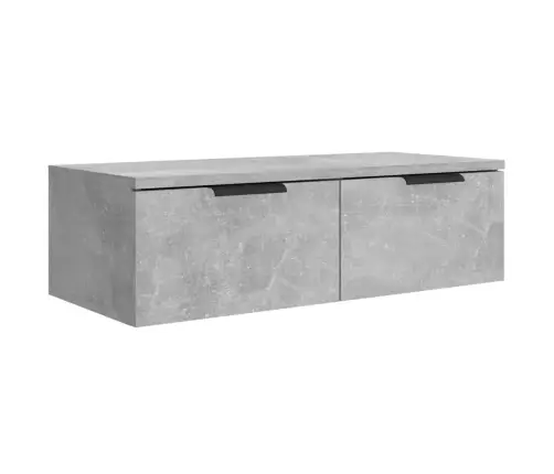 Sieninės Spintelės, 2Vnt., Betono Pilkos, 68X30X20cm Mediena