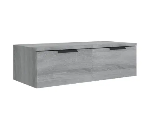 Seinakapid, 2 Tk, Hall Sonoma Tamm, 68X30X20 cm Tehispuit