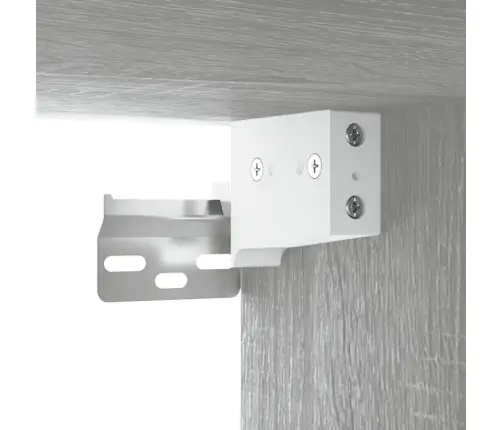 Seinakapid, 2 Tk, Hall Sonoma Tamm, 68X30X20 cm Tehispuit