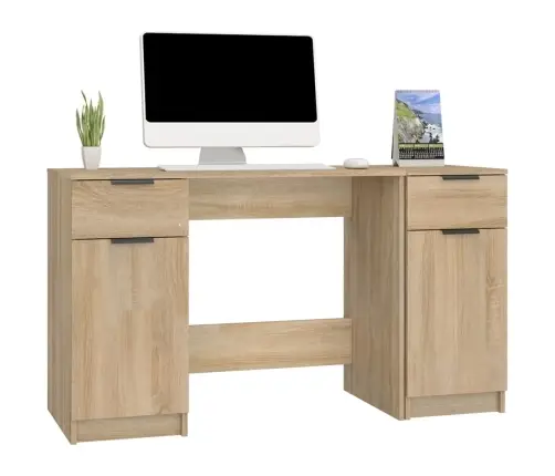 Kirjutuslaud Külgkapiga Sonoma Tamm Tehispuit