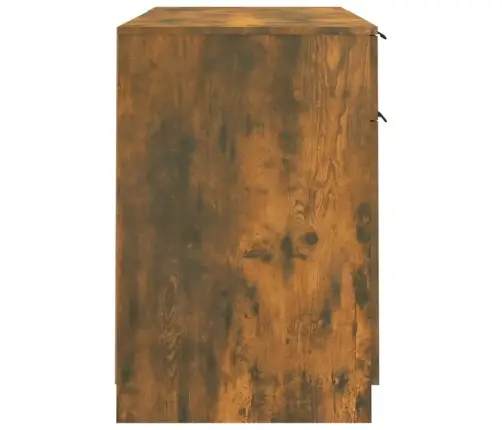 Rašomasis Stalas Su Šonine Spintele, Dūminio Ąžuolo, Mediena