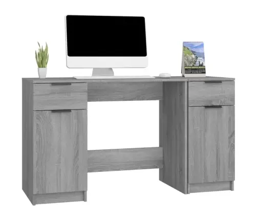 Kirjutuslaud Külgkapiga Hall Sonoma Tamm Tehispuit