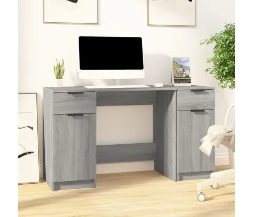 Kirjutuslaud Külgkapiga Hall Sonoma Tamm Tehispuit