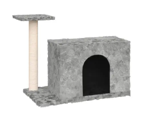 Kassimaja Sisalköiega Kraapimispuuga, Helehall, 51 Cm