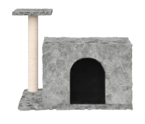 Kassimaja Sisalköiega Kraapimispuuga, Helehall, 51 Cm