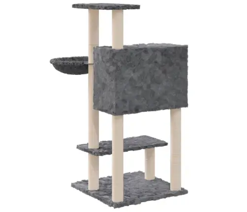 Kassimaja Sisalköitega Kraapimispuudega, Tumehall, 108,5 Cm