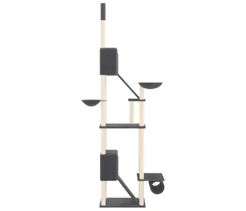 Kaķu Māja Līdz Griestiem, Tumši Pelēka, 277-303 Cm Vidaxl