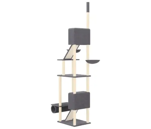 Kaķu Māja Līdz Griestiem, Tumši Pelēka, 277-303 Cm Vidaxl