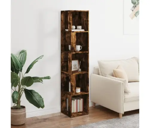 Stūra Plaukts, Ozola Krāsa, 33X33X164,5 Cm, Inženierijas Koks Vidaxl