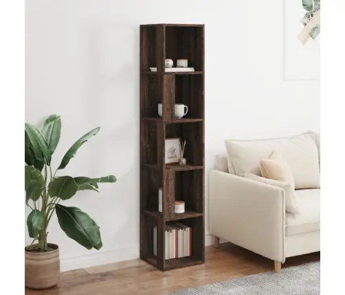 Kampinė Spintelė, Ruda Ąžuolo, 33X33X164,5cm Mediena