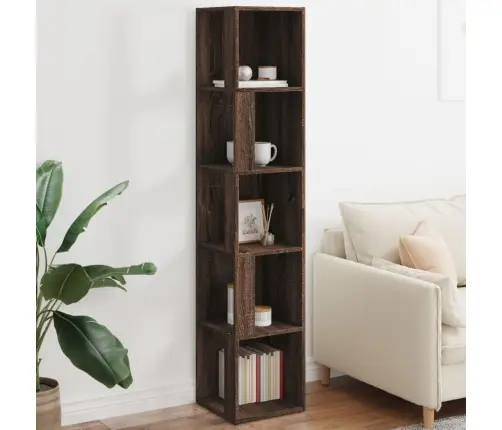 Kampinė Spintelė, Ruda Ąžuolo, 33X33X164,5cm Mediena